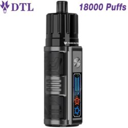 15000 18000 20000 Puffs DTL DL Disposable Vape E-Shisha Hookah POD Kit with LED Screen Adjustable Airflow